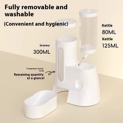 Hamster Automatic Drinking Water Feeder Djungarian Hamster Kettle Food Basin