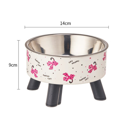 Cat Neck Protection Pet Anti-tumble Cat Bowl