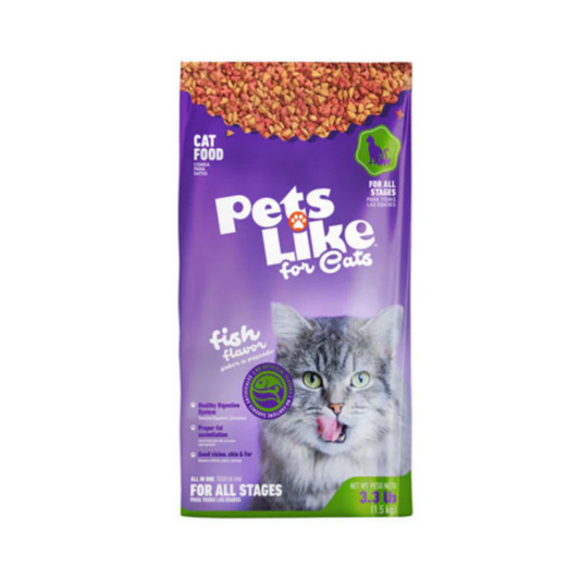 Pets Like Cats Complete Nutrition Fish Flavor for All Stages (3.3lb)