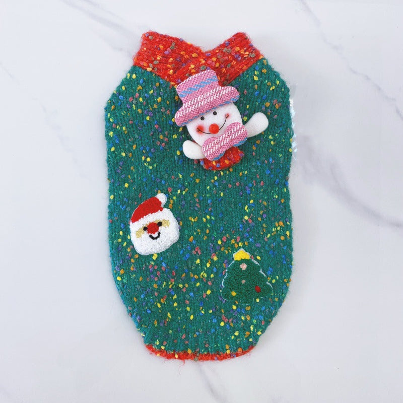Christmas Pet Sweater AutumnWinter Warmth-Enhancing