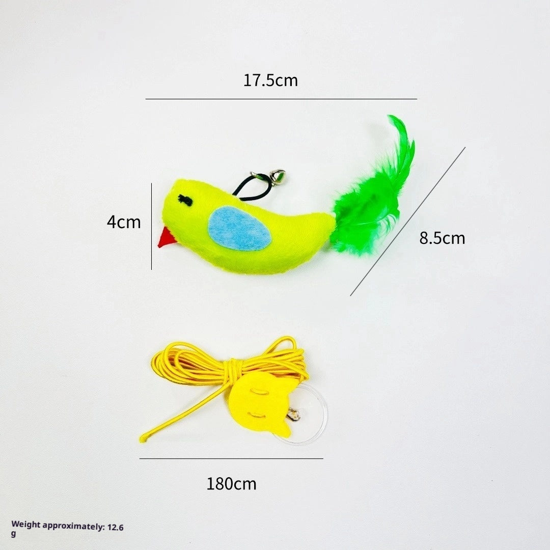 Vocal Simulation Squeaky Bird Cat Toy For Self-amusement