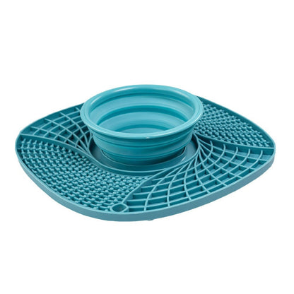 Folding Dog Pet Silicone Snack Placemat