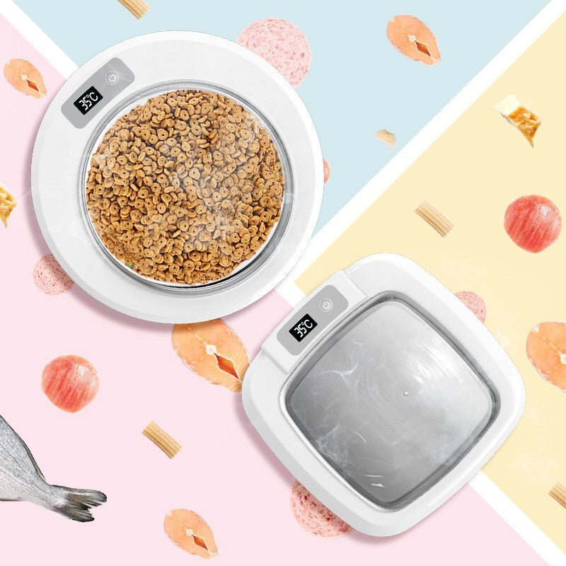Food-grade Stainless Steel Smart Heated Pet Bowl