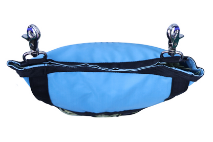 CuteNFuzzy Rabbit & Guinea Pig Hay Bag Feeder with Super Tough Bottom® Design | 15 Feeding Openings | Small 10" x 11" x 3" Hanging Hay Feeder | Less Waste, Cleaner Cage | Made in USA Design