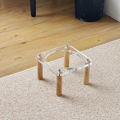 Cat Water Bowl Dog Basin Anti-tumble High Leg Cat Bowl Ceramic Cat Food Holder Double Bowl