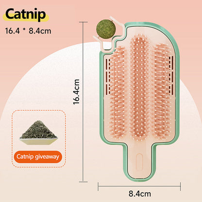 New Ice Cream Shape Cat Rubbing Itch Artifacts Corner Hair Rubbers Cat Self Hi Toys Mint Ball Feather Pet Cat Toys Pet Supplies