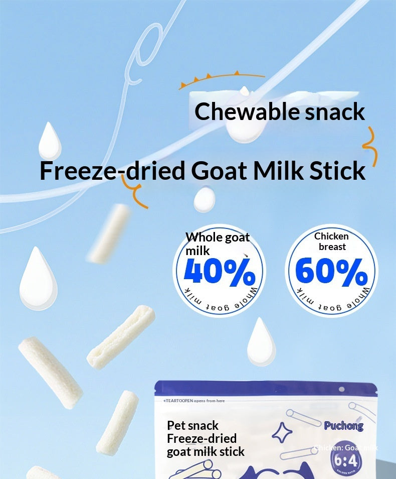 Milk Stick Packaged Cat Treats Chicken Goat