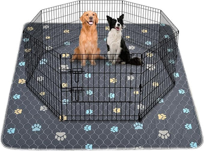 Aitmexcn Washable Puppy Dog Pee Pad, 2PCS 100% Waterproof Whelping Training Mat for Puppy/Senior Dog, Fast Drying Reusable Puppy Pads for Indoor, Outdoor and Car Travel- 36'' x 36''