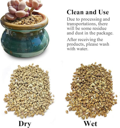 10 lbs Maifanitum Stones for Succulent,1/4 Inch Decorative Rocks for Indoor Plants, Bonsai, Soil Cover. Small Stones for Water Drainage and Plant Growth