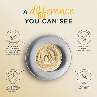 Reveal Entrées Natural Wet Cat Food Paté, Grain-Free with Added Vitamins & Minerals, Carrageenan-Free Chicken Breast Paté Recipe (24 x 2.47 oz Cans)