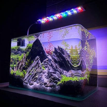 14-16 Inches Natural Seiryu Stone 2 PCS Ultra Large Aquarium Rocks for Aquascaping, Aquarium Landscaping, Terrariums, Fish Tank Decoration, Vivariums, Paludarium, Amphibian Enclosures