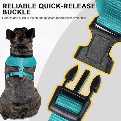BINGPET Small Dog Harness - Breathable Mesh Puppy Cat Harnesses - No Pull Adjustable Dog Harness Dog Vest Harness for Small and Medium Dogs