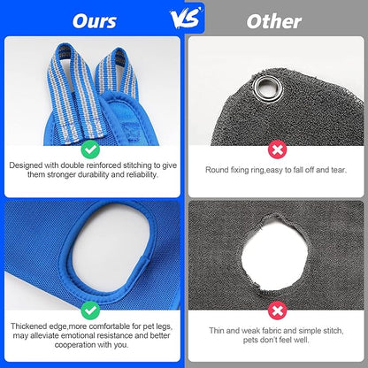 Pet Grooming Hammock for Small Dogs & Cats with Nail Clippers/Nail Trimmers/Grooming Scissors, Dog Grooming Harness for Nail Trimming, Pet Grooming Sling Helper