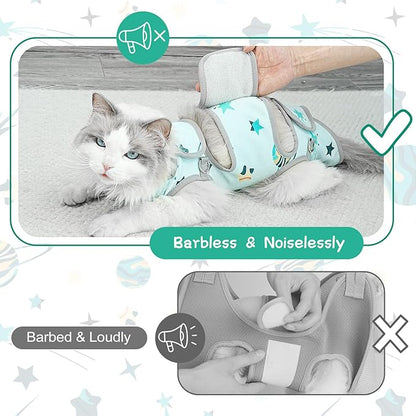 Cat Grooming Hammock, Self-Adherent Wrap for Cutting Nails, Anti-Escape Calming Grooming Bag for Medicine, Nail Clipping, Teeth Brushing, Ear Cleaning