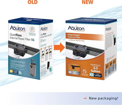 Aqueon QuietFlow Internal Filter with SmartClean Technology, Extra Small