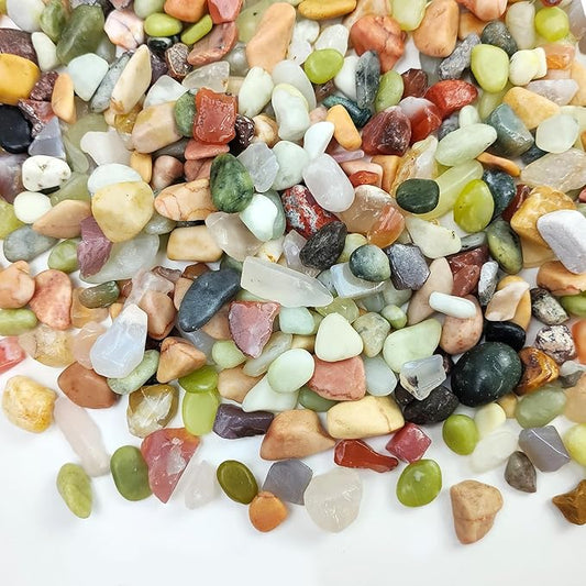 5lbs Small Succulent Rocks, 3/8 Inch Colorful Pebbles for Plants, Decorative Rocks for Plants Indoor, Vases, Planters and Outdoor Gardening Stones