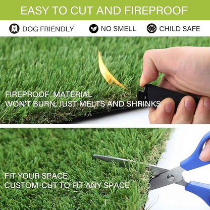 Fake Grass for Dogs to Pee On, Artificial Turf for Dogs, Grass Pee Pad for Dogs Potty Training, Premium 6x8FT Extra Large, Indoor Outdoor Turf Grass Pad for Dogs