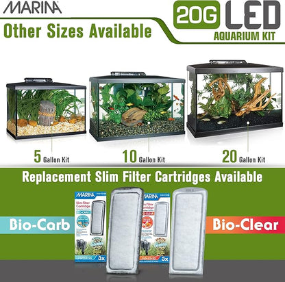 Marina Aquarium Kit - 20 gallon Fish Tank - LED
