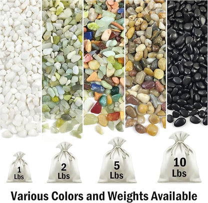 10 lbs Small Black Pebbles for Indoor Plants. 3/8 inch Decorative Black River Rocks for Succulent Potted Plant, Vase, Landscaping and Outdoor Garden Rocks