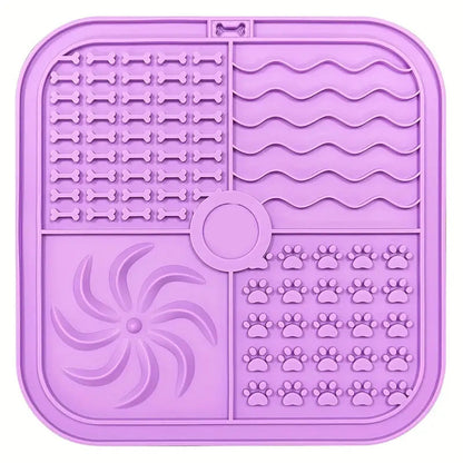 Bottom Suction Cup Non-slip Silicone Pet Slow Food Mat