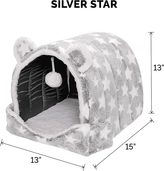 Washable Bed Cave for Indoor Cats & Small Dogs