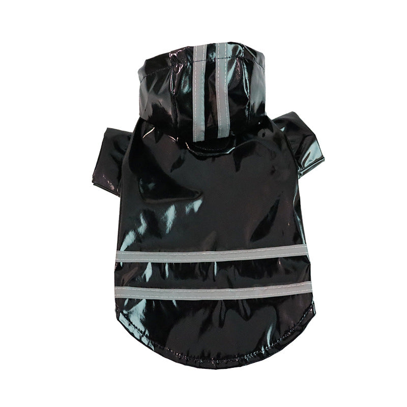 Pet Raincoat with Reflective Strips, Thickened Waterproof Raincoat for Small and Medium Dogs