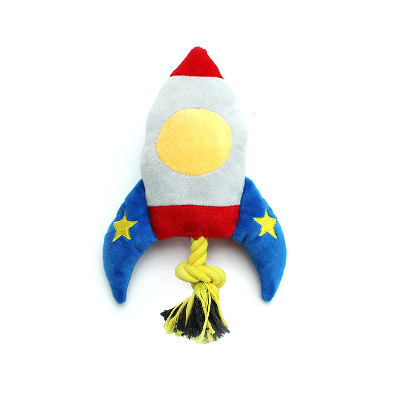 Dog Knot Plush Toy Cartoon Cotton Rope Pet Interactive Toy Cleaning Teeth Chew Toy Durable Braided Bite Resistant Pet Supplies