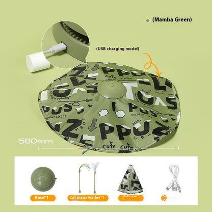 Cat Toy Cat Teaser Self-Hi Turntable Electric Toy