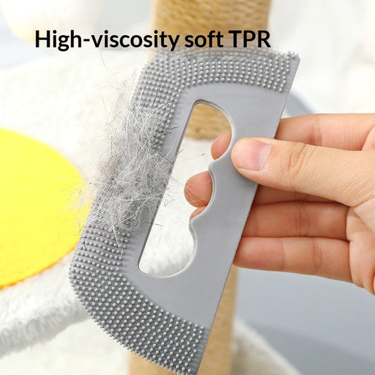 Pet Silicone Hair Removal Brush, Washable Dust And Hair Scraper