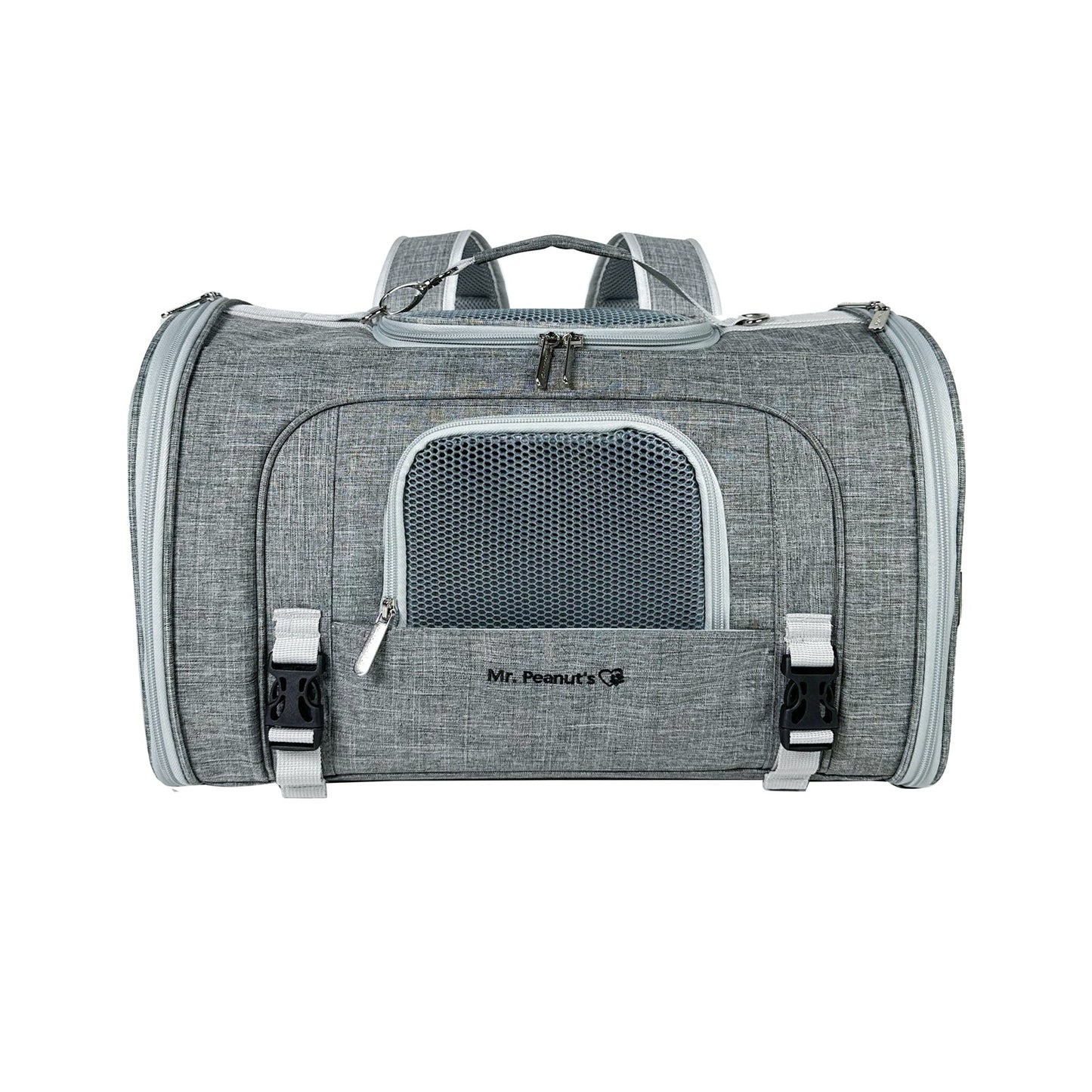 Mr. Peanut's Monterey Series Airline Compliant Horizontal Backpack Pet Carrier