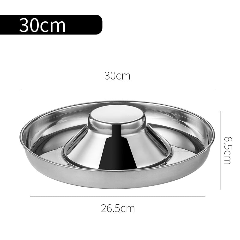 Stainless Steel Puppy Weaning Bowls,Cat Bowls For Food Water,Multiple Puppies Feeder Whelping Dishes,Litter Feeding Station Pans For Small Dogs Cats Eating At Same Time-Small Medium Large Size
