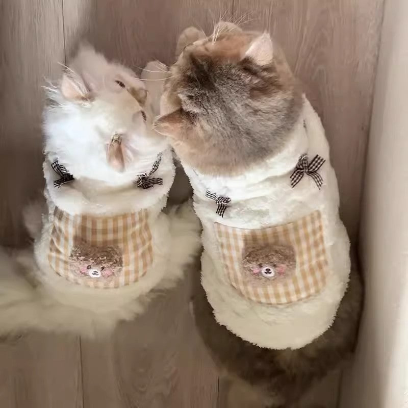 Cat Clothes Autumn And Winter Style Anti-shedding Warm Fleece Clothing