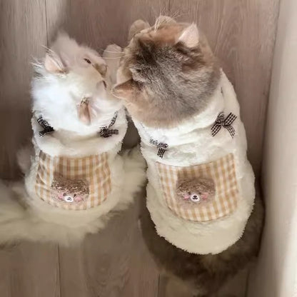 Cat Clothes Autumn And Winter Style Anti-shedding Warm Fleece Clothing
