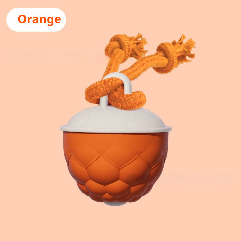 Smart Bite-Resistant Dog Toy Ball With Teeth-Grinding And Sound-Producing Features