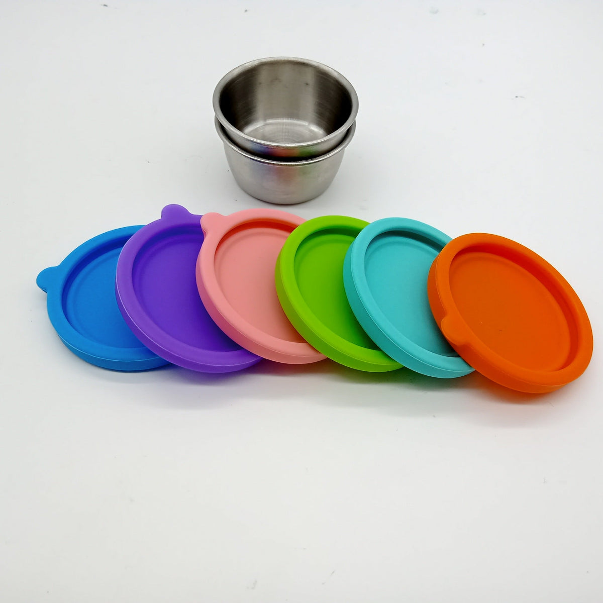 Stainless Steel Diet Prep & Feeding Cup with Airtight Silicone Lid (1.5 oz)