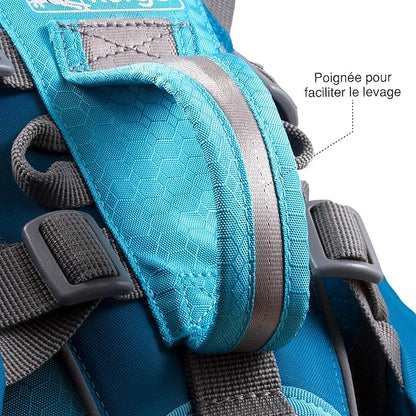 Kurgo Dog Saddlebag Backpack, Back Pack Dog Harness, Hiking Pack for Dogs, Packs for Pets to Wear, Camping & Travel Vest Harness, Reflective, Lightweight, Baxter Pack, for Medium & Large Pets