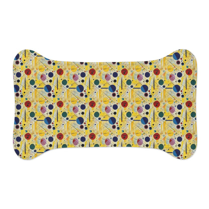 Sunlit Geometry: Orbits and Lines in Repeating Motion - Pet Feeding Mat Pet Ze