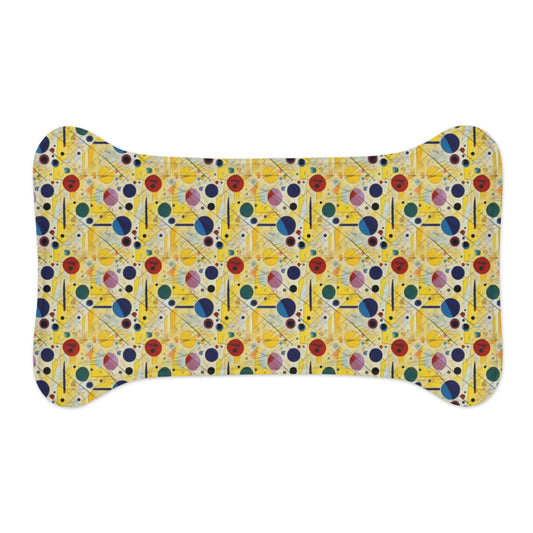 Sunlit Geometry: Orbits and Lines in Repeating Motion - Pet Feeding Mat Pet Ze