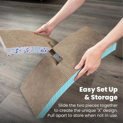 Catstages Easy Life Hammock Cat Lounger & Scratcher – Elevated Scratcher & Resting Spot for Cats, Comfortable & Multifunctional Design