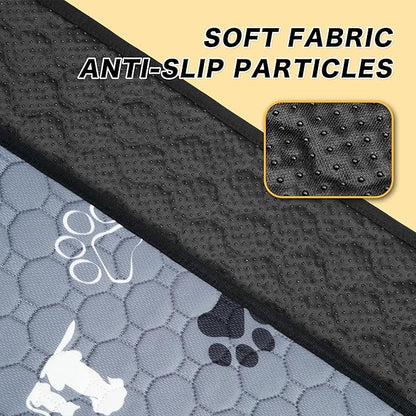 Washable Pee Pads for Dogs, 4 Pack Reusable Puppy Pads, Waterproof Pet Pee Pads for Dog Potty Training, Extra Large Dog Pee Pads for Crate, Playpen, and Whelping, Durable and Absorbent, Grey 18"x24"