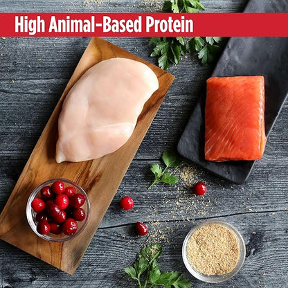 Nulo Freestyle Freeze-Dried Raw, Ultra-Rich Grain-Free Dry Cat Food for All Breeds and Life Stages with BC30 Probiotic for Digestive and Immune Health, Chicken & Salmon, 16 Ounce
