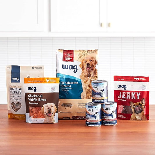 Amazon Brand - Wag Dental Dog Treats to Help Clean Teeth & Freshen Breath Tiny, 2.25 pounds, Unflavored - 130 Count, Pack of 1
