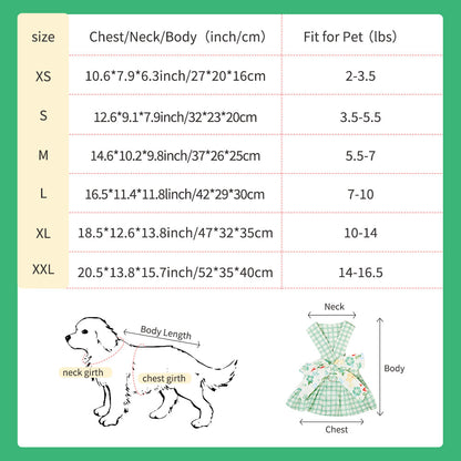 Summer Small Dog Clothes Pet Harness With Leash Puppy Dresses Cute Outdoor Clothing Pet Dress Puppy Chihuahua Costume Dog Item
