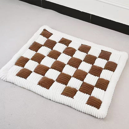 Washable Checkered Non-slip Car Mat