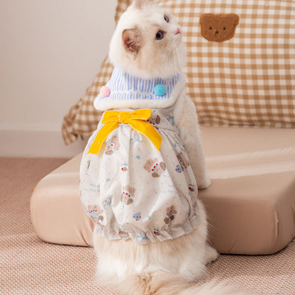 Autumn And Winter Pet Clothes, Outdoor Work Clothes, Warm Lady Skirts, Princess Skirts, And Various Styles Of Cat And Dog Clothes