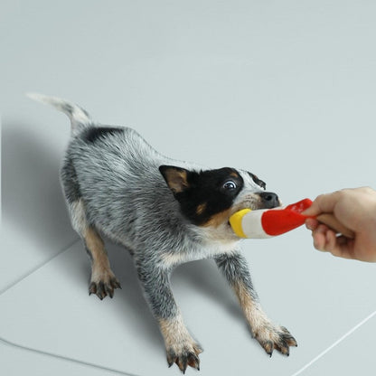 Pet dog toy plush resistant to biting teeth