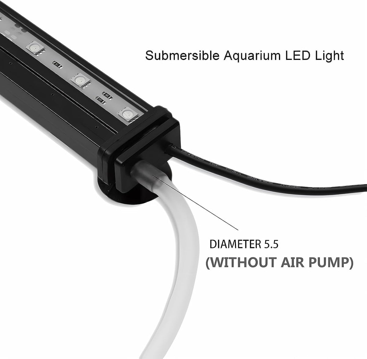 Fish Tank Light with Air Bubble Hole