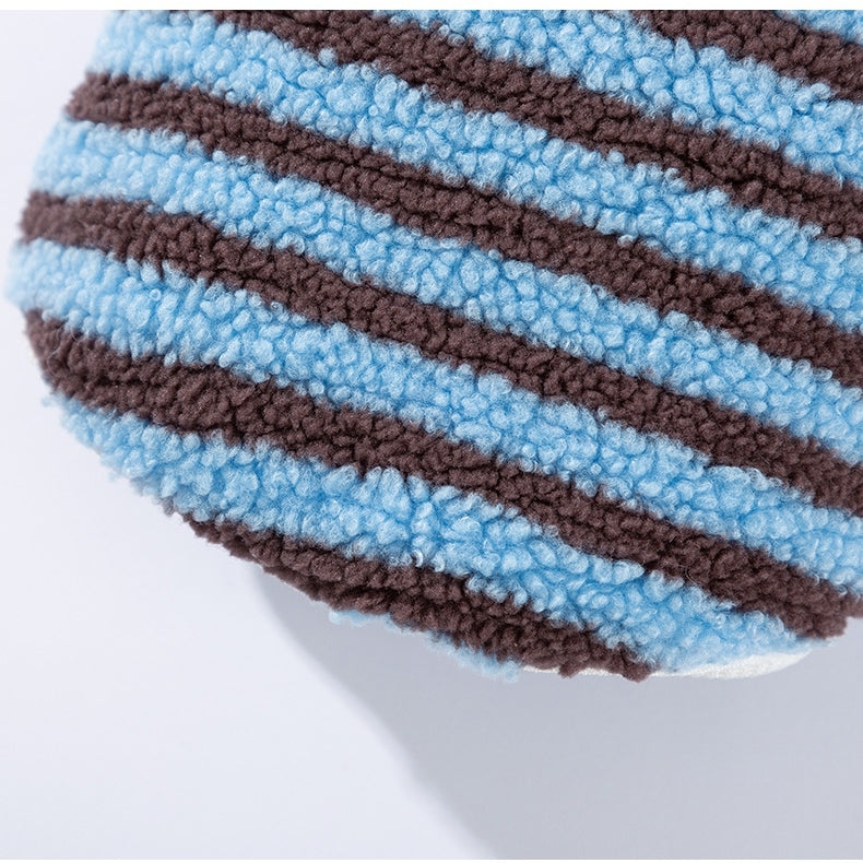 Soft Plush Striped Pet Shirt, Cozy Button-Down Puppy Sweater For Small Dogs And Cats, Warm Winter Fleece Dog Clothing, Comfortable Puppy Outfit For Chihuahua, Yorkie, Poodle, Shih Tzu