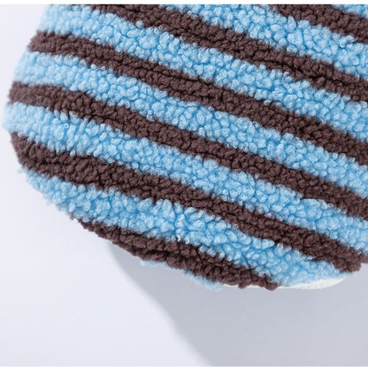 Soft Plush Striped Pet Shirt, Cozy Button-Down Puppy Sweater For Small Dogs And Cats, Warm Winter Fleece Dog Clothing, Comfortable Puppy Outfit For Chihuahua, Yorkie, Poodle, Shih Tzu