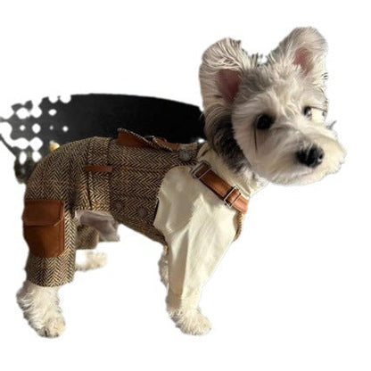 Autumn And Winter Overalls And Hoodies For Pet Cats And Dogs